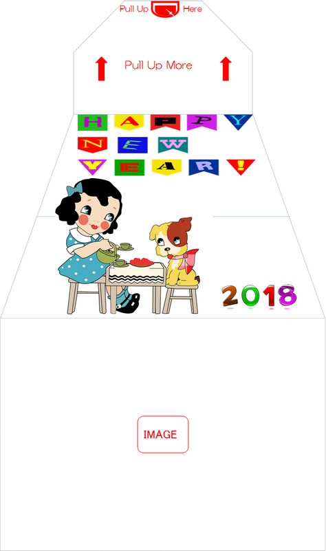 Image of Surprise Sparky-Envelope for New Year's Card