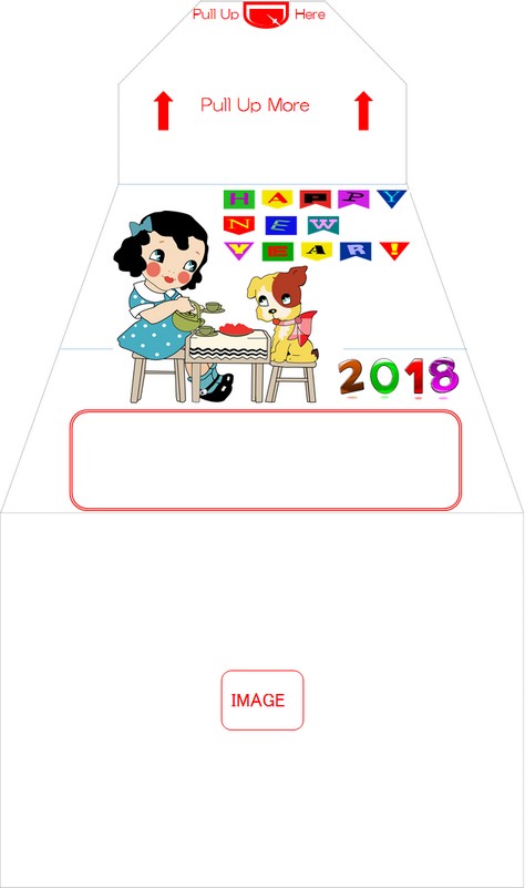 Image of Surprise Sparky-Envelope for New Year's Card
