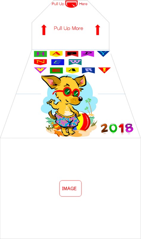 Image of Surprise Sparky-Envelope for New Year's Card