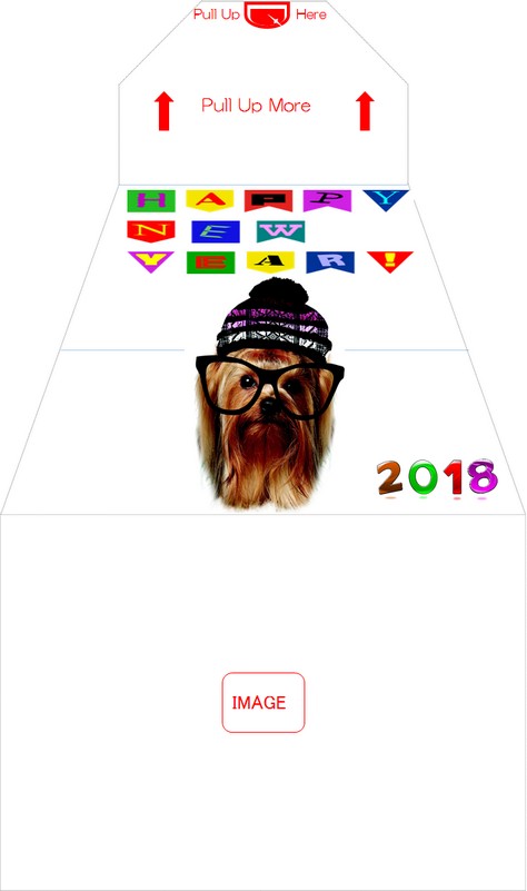 Image of Surprise Sparky-Envelope for New Year's Card