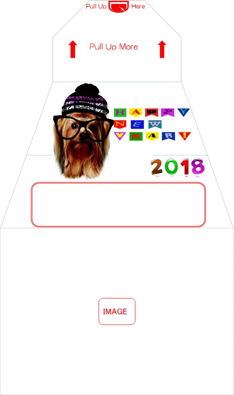 Image of Surprise Sparky-Envelope for New Year's Card