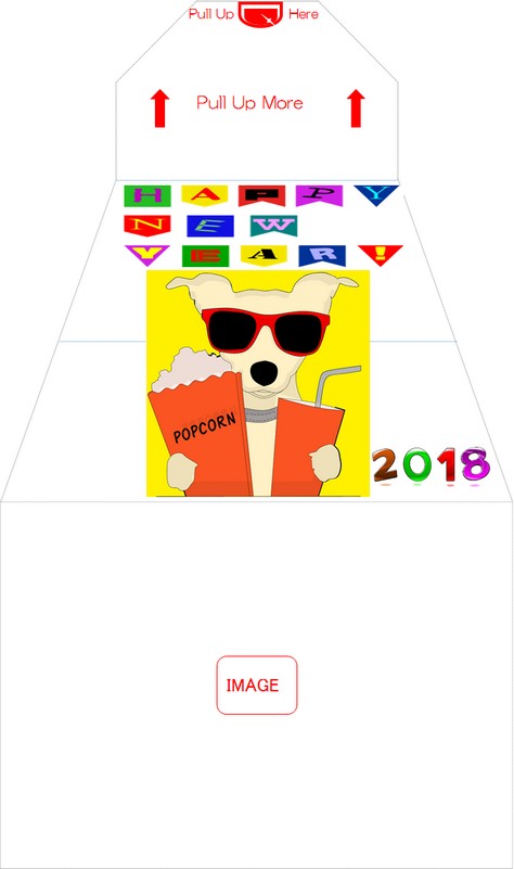 Image of Surprise Sparky-Envelope for New Year's Card