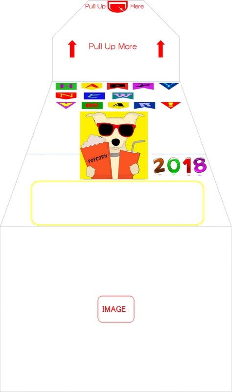 Image of Surprise Sparky-Envelope for New Year's Card